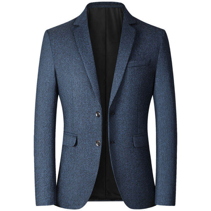 QBELY Fashion Mens Blazer Jacket Suit Wedding Prom Party Slim Fit Smart