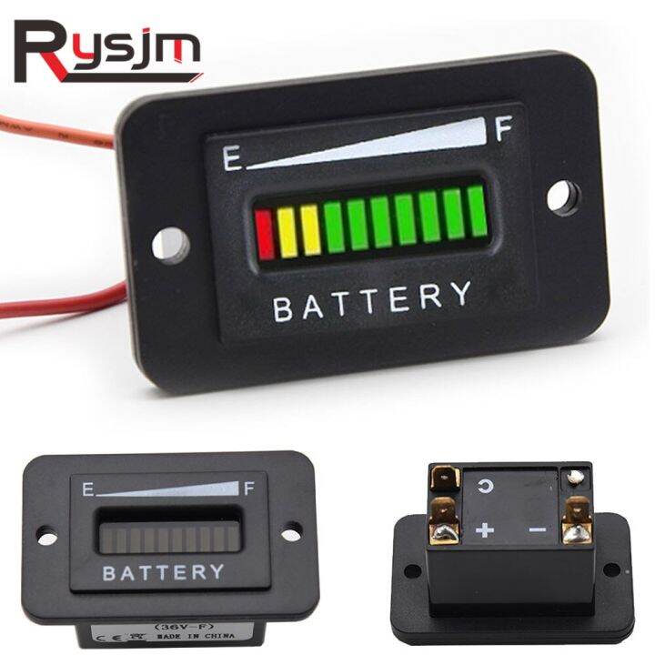 HD Battery Gauge Car Capacity Monitor Panel Status Indicator 36V LCD ...