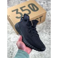 Sports Shoes Original Unisex  Boost 350 V2 Onyx Pure Black Cutout Running Shoes For Women Sneakers For Men Low Cut Shoes Couple Standard Size:36-46