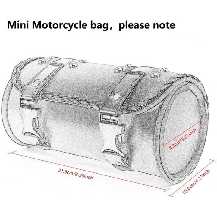 motorcycle-fork-bag-pu-leather-bicycle-handlebar-tool-pouch-sissy-bar-roll-storage-bag-saddle-bag-universal