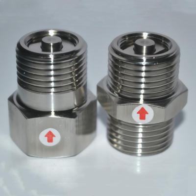 1" BSP Female Male Thread 304 Stainless Steel One Way Non Return Check Valve High Temperature Resistant Clamps