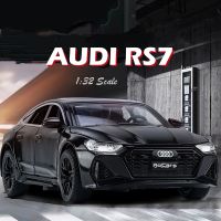 【มายากล】เครื่องชั่ง1:32โมเดลรถอัลลอยสังกะสี RS7รถ Audi พร้อมไฟและเสียงและของเล่นดายคาสต์แบบดึงหลังของตกแต่งคอลเลกชันของขวัญสำหรับเด็กผู้ชาย