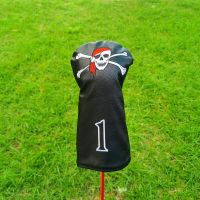 Golf Wooden Club Cover Simple No.1 Wooden Club Head Cover Protective Cover Skull Head Personalized Golf Club Cover