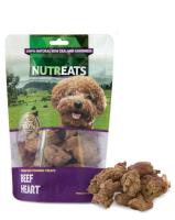 NUTREATS BEEF HEART นูทรีทส์ หัวใจวัวฟรีซดราย ขนมสุนัขพรีเมี่ยมเพื่อสุขภาพ ช่วยขัดฟัน บำรุงข้อ (50g)