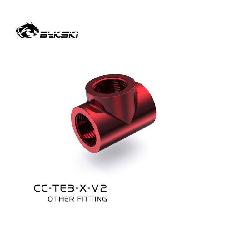 bykski-3-way-cubic-spilter-fittings-g1-4-female-multi-way-connector-adapter-pc-water-cooling-accessories-cc-te3-x-v2