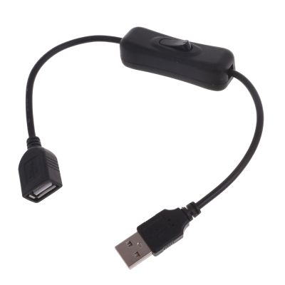 USB สายเคเบิลพร้อมสวิตช์เปิด/ปิดสายเคเบิลพ่วงสลับสำหรับโคมไฟ USB USB พัดลมสายอุปกรณ์จ่ายไฟอะแดปเตอร์ทนทาน