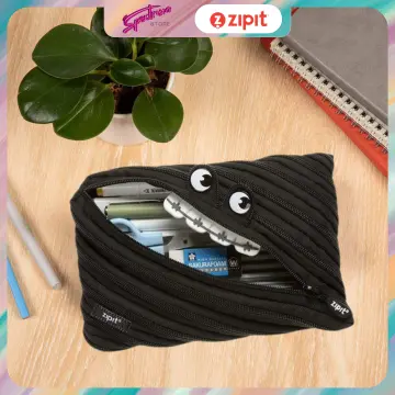 Zipit Gorge Monster Pouch, Black, Size: Pencil Case