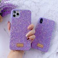 เคสกลิสเตอร์สีม่วง  มีกลิสเตอร์วิ้งๆ สวยคุณภาพดี ไม่หลุดและดูสวยเก๋   พร้อมส่ง iphone 11 / I11 promax/ I11 Pro  (มีบริการเก็