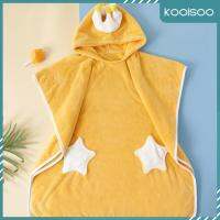 Koolsoo ผ้าพันตัวเด็กเสื้อคลุมอาบน้ำแบบมีหมวกสำหรับเด็กสำหรับอาบน้ำสระว่ายน้ำฝักบัวชายหาด