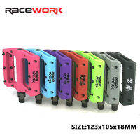 【Boutique &amp; Stock】RACEWORK แป้นเหยียบจักรยานเสือภูเขาเส้นใยไนลอนเหยียบที่เหยียบ MTB