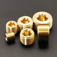 G1/8 G1/4 G3/8 G1/2 G3/4 G1 Brass Internal Hex Socket Pipe Fitting Plug End Cap Adapter Connector