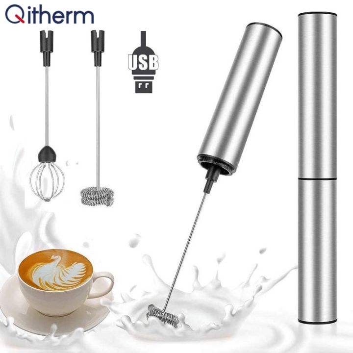 Frother Electric Milk Mixer Electric Rechargeable Drink Foamer Coffee Egg  Beater