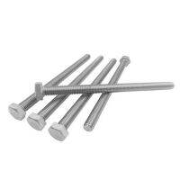 ☑■♤ 2pcs M10x120mm outer hexagon screw full thread lengthing bolt machine nail 6.8 grade 304 stainless steel TYPE1462