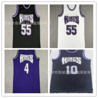 ☼﹍卍 Kings kings embroidery retro basketball jersey vest wholesale 4 Webber 55 Williams