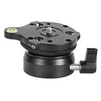 2X DY-60N Tripod Head Leveling Base Adjusting Plate with Bubble Level for DSLR Camera