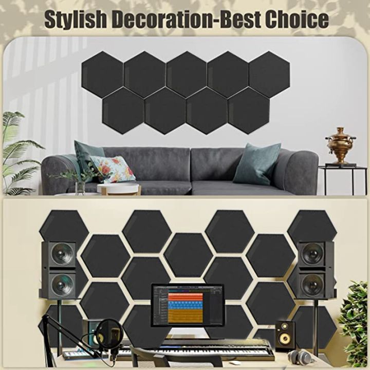 12-piece-self-adhesive-acoustic-foam-panel-hexagonal-wall-panel-for-wall-sound-absorption