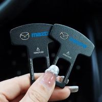 คลิปหัวเข็มขัดนิรภัยแต่งรถ3มิติเข็มขัดนิรภัยรถจุกอุดสำหรับ Mazda 3 5 6 323 626 CX-3 CX-4 CX-5 CX-7 CX-9 Axela 6 RX8 7