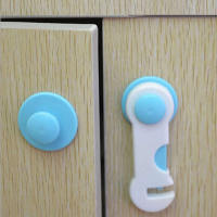 10PC Lot Safety Cabinet Locks Straps Doorways BABY Safety Lock Kids Edge &amp; Corner Guards Back-to-back Cabinet Lock Child