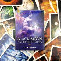 Black Moon โหราศาสตร์บัตร Oracle ภาษาอังกฤษเต็มรูปแบบ 52 การ์ดดาดฟ้า Tarot Divination Fate Family Party Board Game