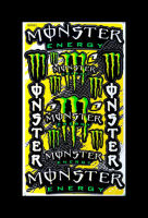 MONSTER 10 สติ๊กเกอร์แต่งรถมอเตอร์ไซค์ บิ๊กไบค์ ATV หมวกกันน็อค รถยนต์ สติ๊กเกอร์เคลือบเงาคุณภาพดี