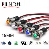 FILN hot sale Waterproof Metal Led Indicator motorcycle Bike Boat Pilot Lamp 16mm 12v 24v 110v 220v led indicator light