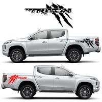 Wholesale 2Pcs Pick Up Stickers 4X4 Vehicle Graphics Decal For Mitsubishi L200 TRITON CLAWMARK Pickup Truck Vinyl Accessories