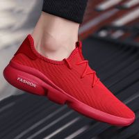 Mens shoes summer casual shoes large size red sneakers outdoor running shoes fashion sport shoes comfortable breathable cheap