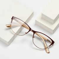 1 PC Anti-fatigue Hyperopia Eyewear Reading Glass Retro Metal Half Frame Magnification Presbyopic Eyeglass Diopter 1.0 3.5