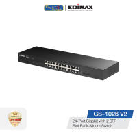 EDIMAX GS-1026 24 Port 10/100/1000Mbps Gigabit Ethernet ports and 2 10/100/1000Mbps SPF slots