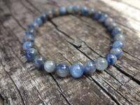 【YF】♘  Dainty Kyanite Stretch Bracelet. Stone. Denim Bridesmaid by Miss Leroy