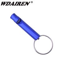 5Pcs/lot Mini Aluminum Alloy Whistle Keyring Keychain For Outdoor Emergency Survival Safety Sport Camping Hunting Random Color Survival kits