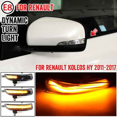 For Renault Koleos 2012 2013 2014 2015 2016 Dynamic Side Rearview Mirror Turn Signal Light LED Indicator Lamp Mirror Blink Lamp