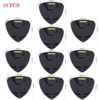 1/5/10Pcs Guitar Pick Holder Plastic Plectrum Case Mediator Quick Storage Self Adhesive Triangle Shape