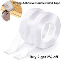 ■ 1-5M Double Sided Nano Tape Transparent Adhesive Strips Strong Sticker Reusable Waterproof Mounting Tape Kitchen Washable Tape