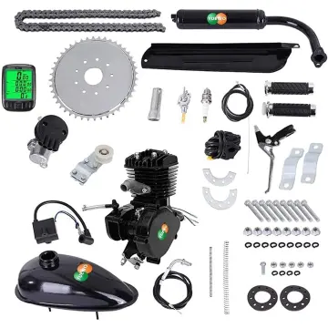 80cc Bicycle Engine Kit 2-Stroke Gas Motorized Bike Motor Kit 24 26 28  Bicycle Motor Engine Kit 