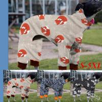 [COD] Cross-border new dog warm clothes high collar print soft and comfortable pet four-legged