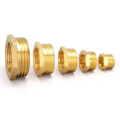 Brass Adapter Fitting BSP Reducing Hexagon Bush Bushing Male to Female Connector Fuel Water Gas Oil 1/8 1/4 3/8 1/2 3/4 1