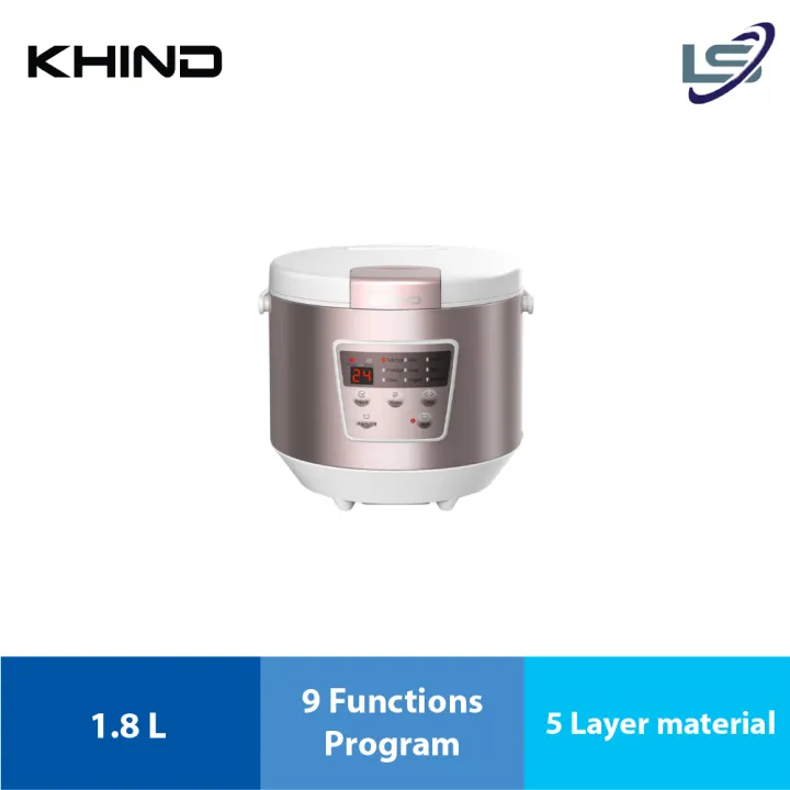 KHIND 0.8L/1.8L Multifunction Mini Rice Cooker RCM08/RCM18