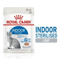 Royal Cnin Indoor Sterilised Loaf  Cat Food รอยัลคานิน อาหารแมวทำหมัน อาหารเปียกแมว แมวเลี้ยงในบ้าน 85g  (หมดอายุ) (ลดราคา)