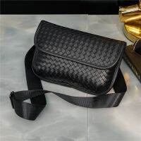 [A Needed] Luxury WovenShoulder Bag MenEmbossed Chest Bag ManFashion Men 39; S Crossbody BagsBackpak