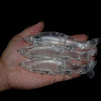 Hot Sale Unpainted Glide Bait 13.5CM 27.5G Sinking Hard Plastic Bodies Slider Multi Jointed Swimbait For Musky Pike Fishing Lure