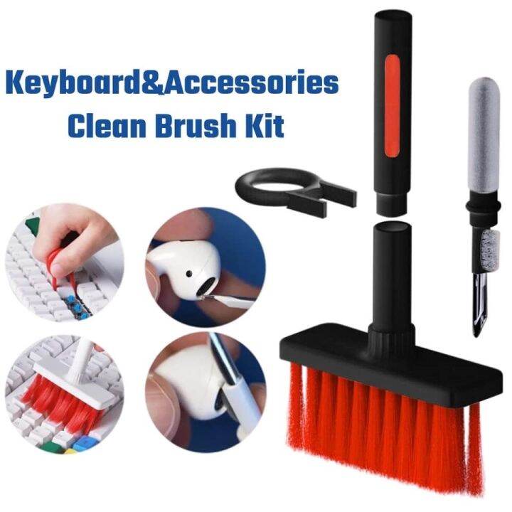 5 in 1 Cleaning Kit Electronic Device Keyboard Clean Brush Kit Keycaps Puller Earphone Cleaner