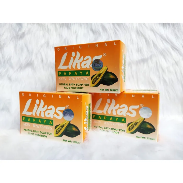 Likas Papaya Skin Whitening Herbal Bath Soap for Face and Body 135g 1