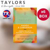 Taylors of Harrogate Mango &amp; Cardamom ชาเขียว ผสม มะม่วง &amp; กระวาน 20ซอง 30g. แพ็ค 6 กล่อง