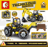 ProudNada Toys ของเล่นเด็กชุดตัวต่อเลโก้รถก่อสร้าง S SEMBO BLOCK TECHNIQUE 357+PCS 703303