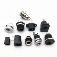 DC Connectors 5.5x2.1mm DC Power Plug Male Female Jack Socket Nut Panel Mount DC Power Adapter Connector 5.5x2.1