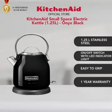 KitchenAid 1.25L Small Space Kettle in Black