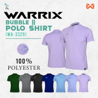 เสื้อโปโลผู้ชาย เสื้อโปโลแขนสั้น เสื้อกีฬาผู้ชาย เสื้อโปโล WARRIX รุ่น WA-3329 (WA-PLA029) คอจีน BUBBLE II POLO เสื้อวอริกซ์ แท้100%