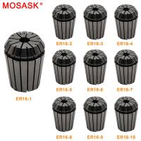 MOSASK 10ชิ้น ER 16-1 2 4 5 6 7 8 9 10 CNC กลึง0.008แม่นยำเครื่องมือกัดผู้ถือตัด Indexable ฤดูใบไม้ผลิ ER C Ollet เชย