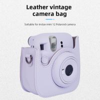 เคสกล้องฟิล์มสำเร็จรูปสำหรับ Fujifilm Instax Mini 12/11/9/8หนังพียูป้องกันกระเป๋าใส่โน๊ตบุ๊คแบบพกพาแบบนิ่มพร้อมกระเป๋ากล้อง Tali Bahu